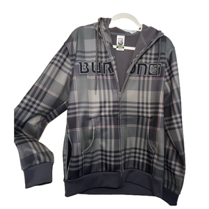 Burton Dryride Plaid Snowboarding Jacket with Hood
